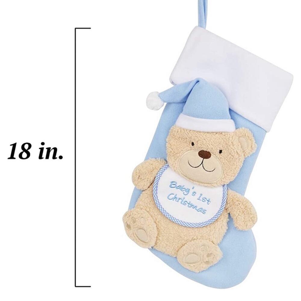 Baby's first Christmas stocking boy nwt - Picture 3 of 6